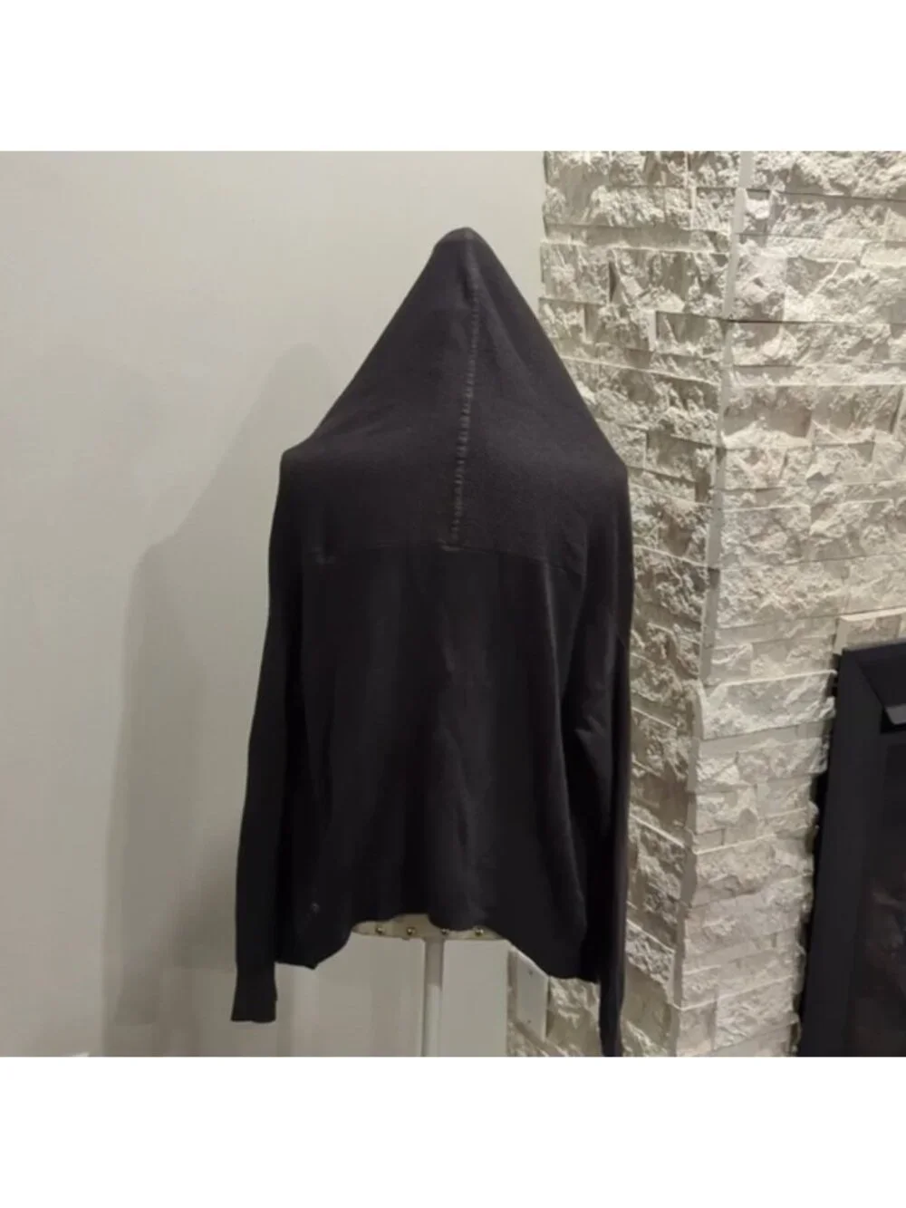 LULULEMON Sundown Open Front Hooded Ribbed Cardigan Sweater Hoodie w/ Pockets